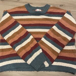 Pink Republic Striped Neutral Multicolor Sweater